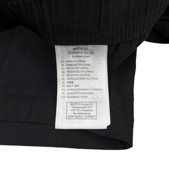 NWT BRIXTON Voyage Men's Short 16" Size XXL Black - Picture 5 of 7